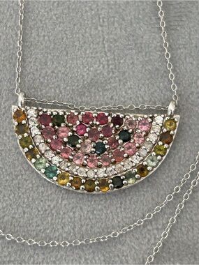 Sterling stunning necklace watermelon 🍉